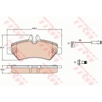 Trw Σετ τακάκια, Δισκόφρενα - GDB2076 Trw Σετ τακάκια, Δισκόφρενα - GDB2076