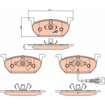Trw Σετ τακάκια, Δισκόφρενα - GDB2080 Trw Σετ τακάκια, Δισκόφρενα - GDB2080