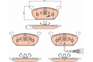Trw Σετ τακάκια, Δισκόφρενα - GDB2080