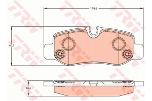 Trw Σετ τακάκια, Δισκόφρενα - GDB2102
