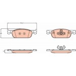 Trw Σετ τακάκια, Δισκόφρενα - GDB2157