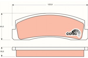 Trw Σετ τακάκια, Δισκόφρενα - GDB265