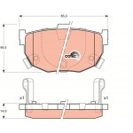 Trw Σετ τακάκια, Δισκόφρενα - GDB3170 Trw Σετ τακάκια, Δισκόφρενα - GDB3170