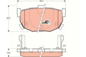 Trw Σετ τακάκια, Δισκόφρενα - GDB3170