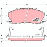 Trw Σετ τακάκια, Δισκόφρενα - GDB3177