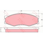 Trw Σετ τακάκια, Δισκόφρενα - GDB318