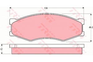 Trw Σετ τακάκια, Δισκόφρενα - GDB318