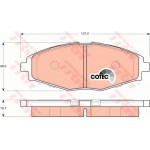 Trw Σετ τακάκια, Δισκόφρενα - GDB3195