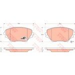 Trw Σετ τακάκια, Δισκόφρενα - GDB3251 Trw Σετ τακάκια, Δισκόφρενα - GDB3251