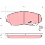 Trw Σετ τακάκια, Δισκόφρενα - GDB3270