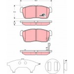 Trw Σετ τακάκια, Δισκόφρενα - GDB3276