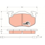 Trw Σετ τακάκια, Δισκόφρενα - GDB328 Trw Σετ τακάκια, Δισκόφρενα - GDB328