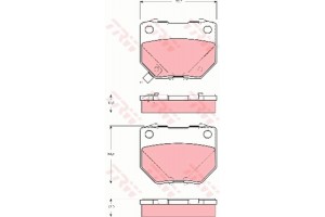 Trw Σετ τακάκια, Δισκόφρενα - GDB3308