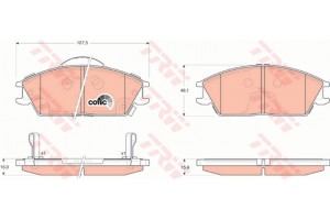 Trw Σετ τακάκια, Δισκόφρενα - GDB3331