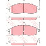 Trw Σετ τακάκια, Δισκόφρενα - GDB3340