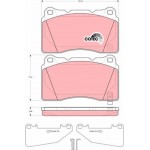 Trw Σετ τακάκια, Δισκόφρενα - GDB3349