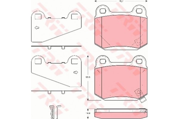 Trw Σετ τακάκια, Δισκόφρενα - GDB3350
