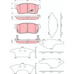 Trw Σετ τακάκια, Δισκόφρενα - GDB3359