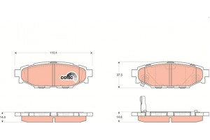 Trw Σετ τακάκια, Δισκόφρενα - GDB3373