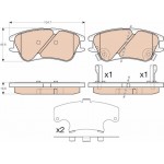 Trw Σετ τακάκια, Δισκόφρενα - GDB3377