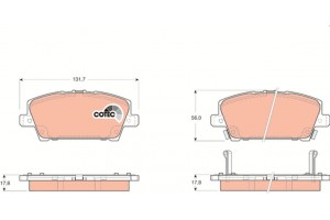 Trw Σετ τακάκια, Δισκόφρενα - GDB3407