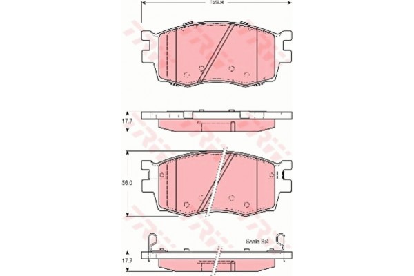 Trw Σετ τακάκια, Δισκόφρενα - GDB3420