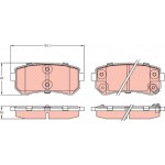 Trw Σετ τακάκια, Δισκόφρενα - GDB3421