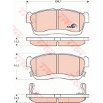 Trw Σετ τακάκια, Δισκόφρενα - GDB3430