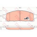 Trw Σετ τακάκια, Δισκόφρενα - GDB3435