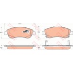 Trw Σετ τακάκια, Δισκόφρενα - GDB3445