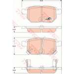 Trw Σετ τακάκια, Δισκόφρενα - GDB3454 Trw Σετ τακάκια, Δισκόφρενα - GDB3454