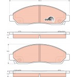Trw Σετ τακάκια, Δισκόφρενα - GDB3466