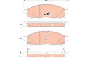 Trw Σετ τακάκια, Δισκόφρενα - GDB3502