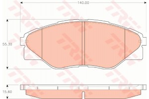 Trw Σετ τακάκια, Δισκόφρενα - GDB3532