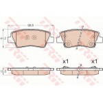 Trw Σετ τακάκια, Δισκόφρενα - GDB3537