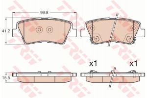 Trw Σετ τακάκια, Δισκόφρενα - GDB3537
