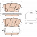 Trw Σετ τακάκια, Δισκόφρενα - GDB3549