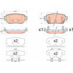 Trw Σετ τακάκια, Δισκόφρενα - GDB3617