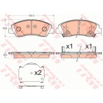 Trw Σετ τακάκια, Δισκόφρενα - GDB3618