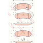 Trw Σετ τακάκια, Δισκόφρενα - GDB4139