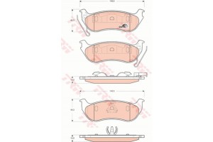 Trw Σετ τακάκια, Δισκόφρενα - GDB4139