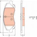 Trw Σετ τακάκια, Δισκόφρενα - GDB4141