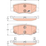 Trw Σετ τακάκια, Δισκόφρενα - GDB4145