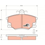 Trw Σετ τακάκια, Δισκόφρενα - GDB458