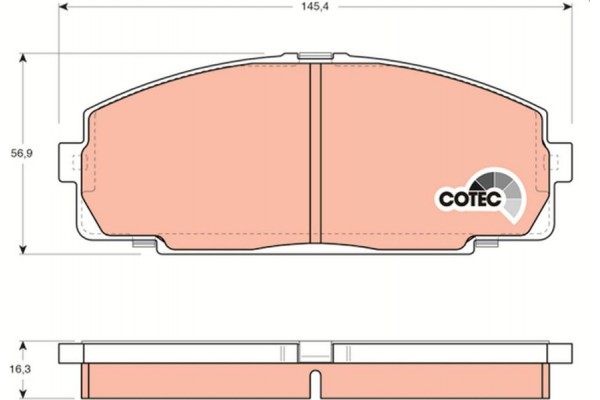 Trw Σετ τακάκια, Δισκόφρενα - GDB770