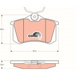 Trw Σετ τακάκια, Δισκόφρενα - GDB823