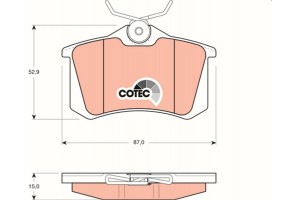 Trw Σετ τακάκια, Δισκόφρενα - GDB823