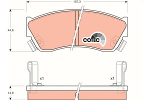 Trw Σετ τακάκια, Δισκόφρενα - GDB883