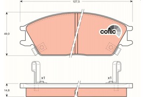 Trw Σετ τακάκια, Δισκόφρενα - GDB893
