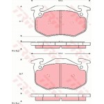 Trw Σετ τακάκια, Δισκόφρενα - GDB905